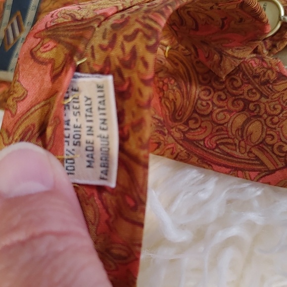 NWOT Silk Paisley Tie Made in Italy - Picture 5 of 6